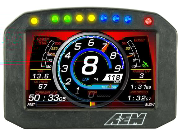 AEM CD-7 Carbon Flush Digital Dash Display - 0