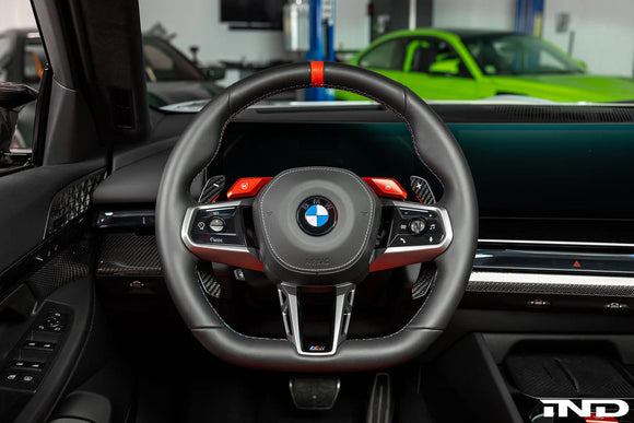 MadTrace BMW G9X M5 / G60 5-Series Magnetic Shift Paddle Set - Carbon