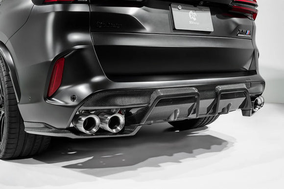 3D Design F95 X5M LCI Carbon Rear Diffuser Set