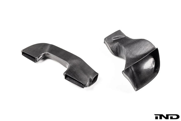 Slon Workshop E82 1-Series Carbon Intake Inlets for S65 V8 Swap