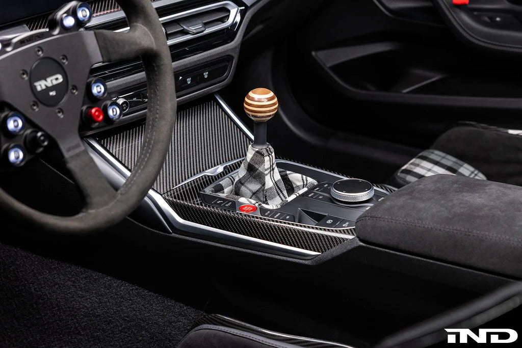 IND G8X M2 / M3 / M4 Porsche 917 Style Wood Classic Shift Knob – Custom Threaded Conversion