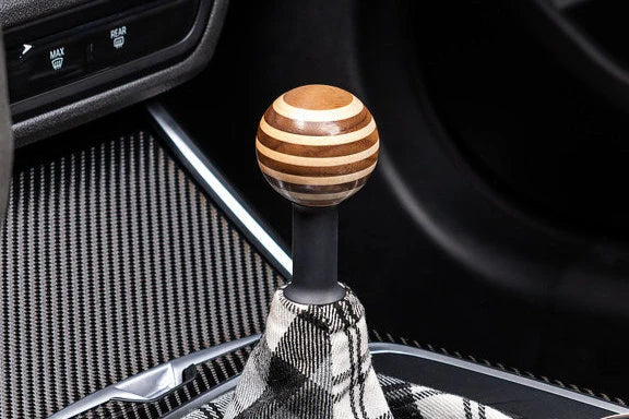 IND G8X M2 / M3 / M4 Porsche 917 Style Wood Classic Shift Knob – Custom Threaded Conversion