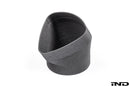 Burkhart Engineering E46 M3 CSL Airbox Snorkel Round Hose Adapter - Angled-4