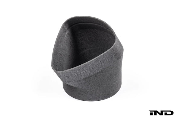 Burkhart Engineering E46 M3 CSL Airbox Snorkel Round Hose Adapter - Angled