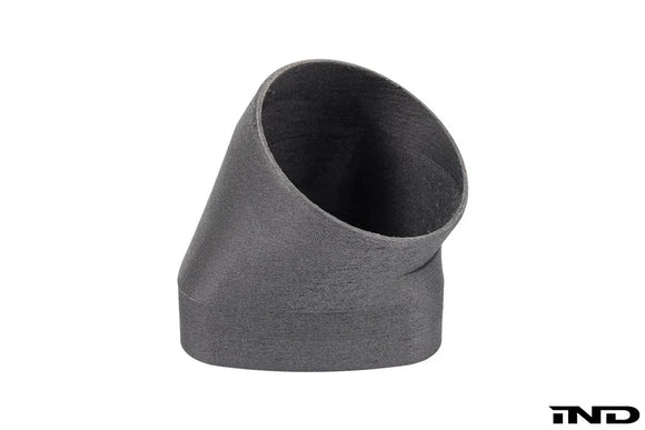 Burkhart Engineering E46 M3 CSL Airbox Snorkel Round Hose Adapter - Angled