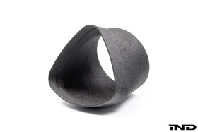 Burkhart Engineering E46 M3 CSL Airbox Snorkel Round Hose Adapter - Angled - 0