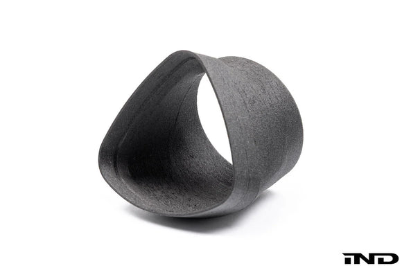 Burkhart Engineering E46 M3 CSL Airbox Snorkel Round Hose Adapter - Angled