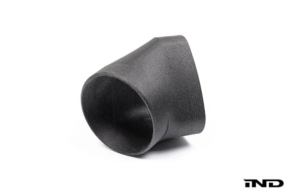 Burkhart Engineering E46 M3 CSL Airbox Snorkel Round Hose Adapter - Angled