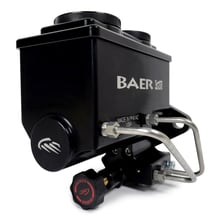 BAER BRAKES ReMaster Kit 1 LP Blk 1 in. Bore, Left Ports, Black Master Cylinder, Prop Valve and Pre-Bent Hardlines with 3/8 in. Inverted Flare Fittings