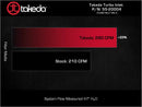 Takeda Turbo Inlet for Takeda Intake Fits Takeda Intakes PN: 56-70073D, 56-70073R, 56-10073D, 56-10073R-10