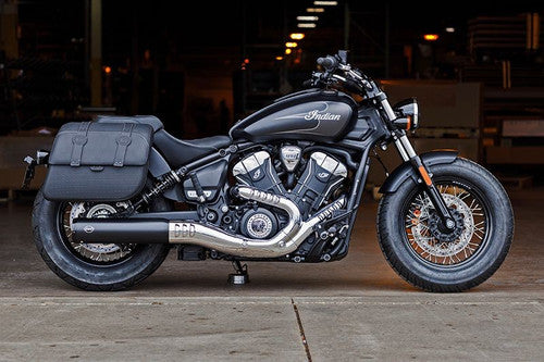 S&S Cycle 2025 Indian Scout 4.5in Grand National Slip-On Muffler - Black