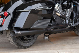 S&S Cycle 2020+ Indian Challenger 2-into-1 Long Qualifier - Black