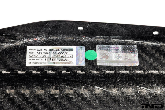 Karbonius G8X M2 / M3 / M4 CSL Carbon Cooling Shroud Cover