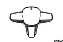 Indiv G9X M5 Carbon Steering Wheel Trim-1