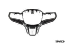 Indiv G9X M5 Carbon Steering Wheel Trim-5