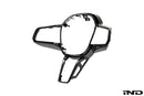 Indiv G9X M5 Carbon Steering Wheel Trim-6