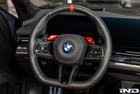 Indiv G9X M5 Carbon Steering Wheel Trim - 0