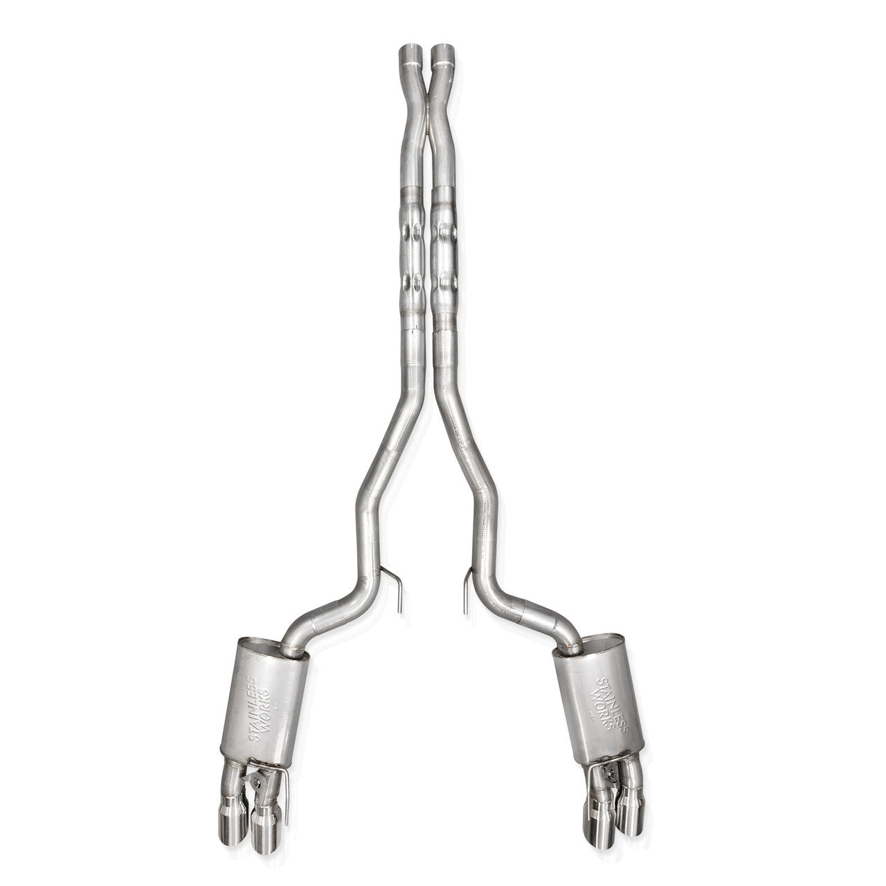 Stainless Works 2024 Mustang GT Catback Quad Tips