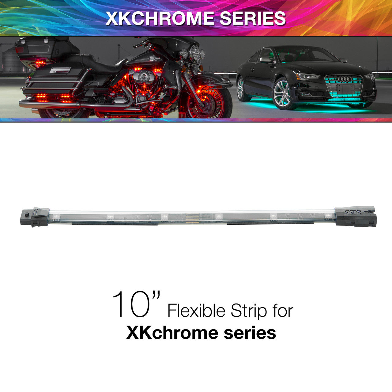 XK Glow 10in Multi Color Flexible Strip for XKchrome & 7 Color Series - 0