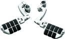 Kuryakyn Longhorn Offset Dually ISO Pegs With 1-1/4in Clamp Chrome-1