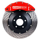StopTech 07-10 BMW X5 3.0si/11--12 X6 xDrive35i Frt BBK w/Red ST-60 Calipers 380x32mm Drilled Rotor-2