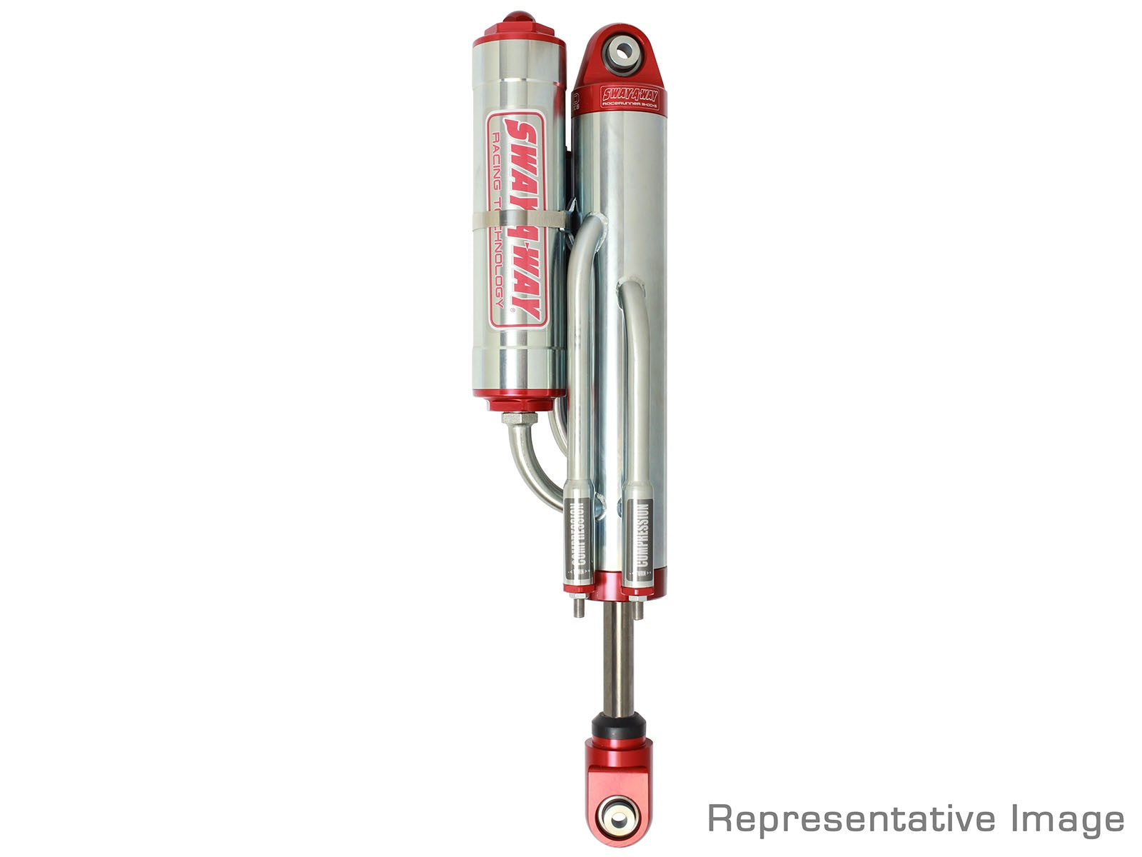aFe Sway-A-Way 2.5 Bypass Shock 3-Tube w/ Piggyback Res. Right Side - 18in Stroke