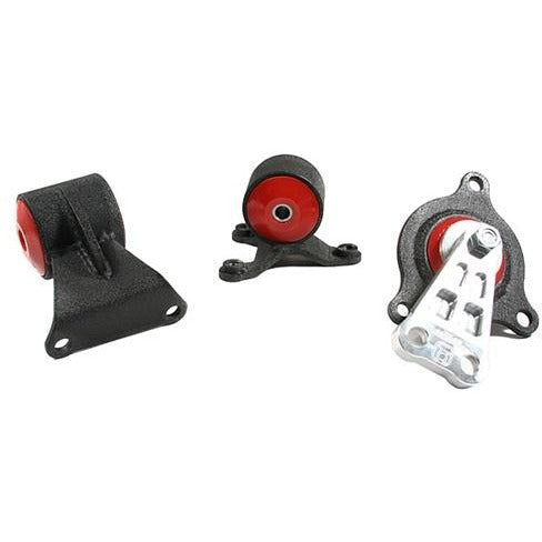 Innovative 02-06 Acura RSX Replacement Black Aluminum Mount Kit 95A Bushings - K Series