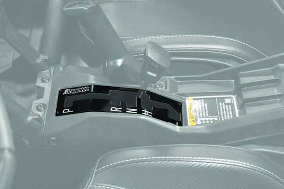 DragonFire Racing Shifter Plate for Honda Talon models - Black