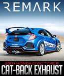 Remark 2017+ Honda Civic Type-R FK8 Full Titanium Cat-Back Exhaust-12