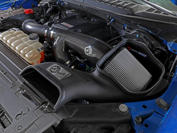 Track Series Carbon Fiber Cold Air Intake System w/Pro 5R Filter Ford F-150 Raptor 17-20 V6-3.5L (tt)