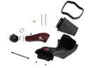 Track Series Red Kevlar Carbon Fiber Cold Air Intake System w/ Black Pro 5R Filter Ford F-150 Raptor R 23-24 V8-5.2L (sc)-2