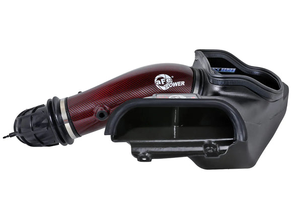Track Series Red Kevlar Carbon Fiber Cold Air Intake System w/ Black Pro 5R Filter Ford F-150 Raptor R 23-24 V8-5.2L (sc)