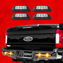 XK Glow Strobe Pod Lights w/ Traffic Modes Ultra Bright LEDs Multiple Modes + Solid On - Amber 4pc-1