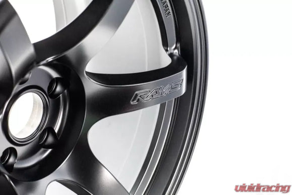 Gram Lights 57DR 17x9.0 +38 5-114.3 Semi Gloss Black Wheel