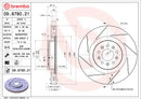 Brembo 05-16 Aston Martin DB9 Front Premium UV Coated OE Equivalent Rotor 4G431125AE-2