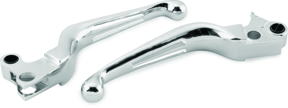 Bikers Choice 96-16 BigTwin 96-03 XL Chrome Slotted Lever Set Cable Clutch Only