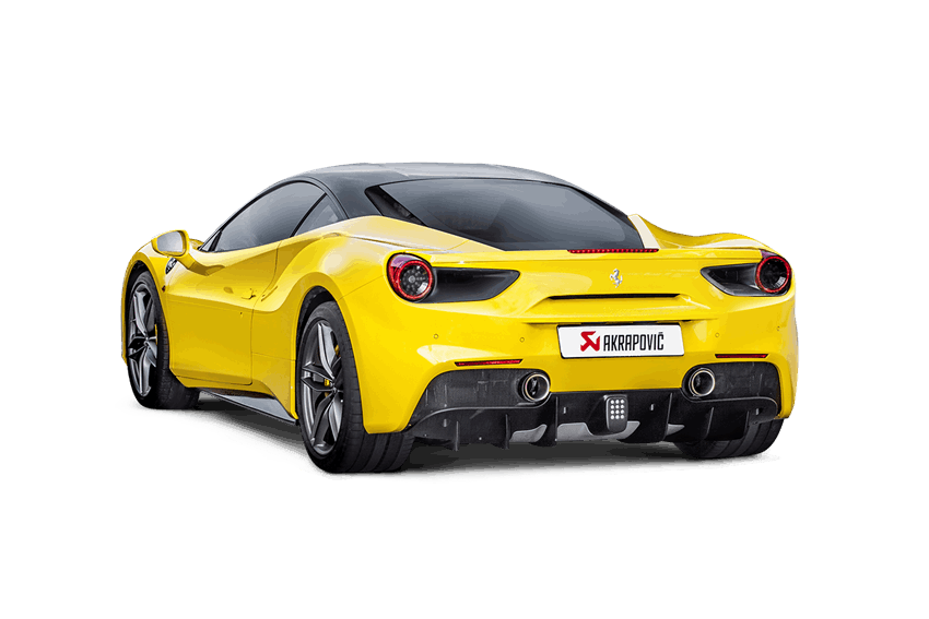 Akrapovic 16-17 Ferrari 488 GTB/488 Spyder Slip-On Line (Titanium) w/ Carbon Tips