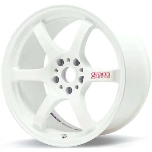 Gram Lights 57DR 15x8.0 +35 4-100 Champion White Wheel