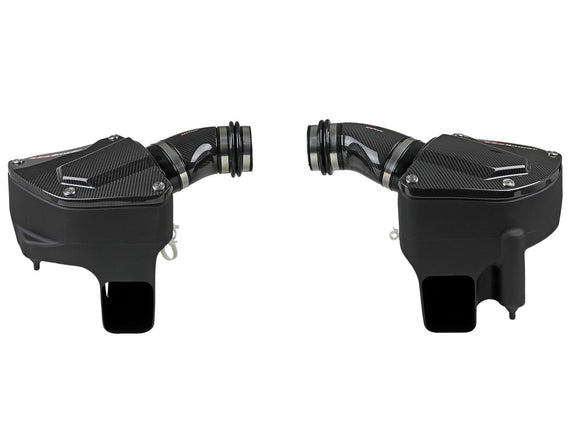 aFe Black Series Stage-2 Carbon Fiber Cold Air Intake System w/ Pro DRY S Media - 18-19 BMW M5 (F90)