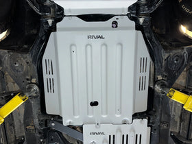 RIVAL Aluminum Transmission Catalytic Converter Skid Plate 2021-2025 Toyota Tundra CrewMax HYBRID | 2022-2025 Toyota Sequoia - 0