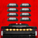 XK Glow Strobe Pod Lights w/ Traffic Modes Ultra Bright LEDs Multiple Modes + Solid On - Amber 8pc-1