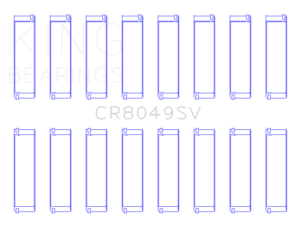 King 08-11 BMW N62/N63/S63 Rod Bearing Set - Size +.5 - 0