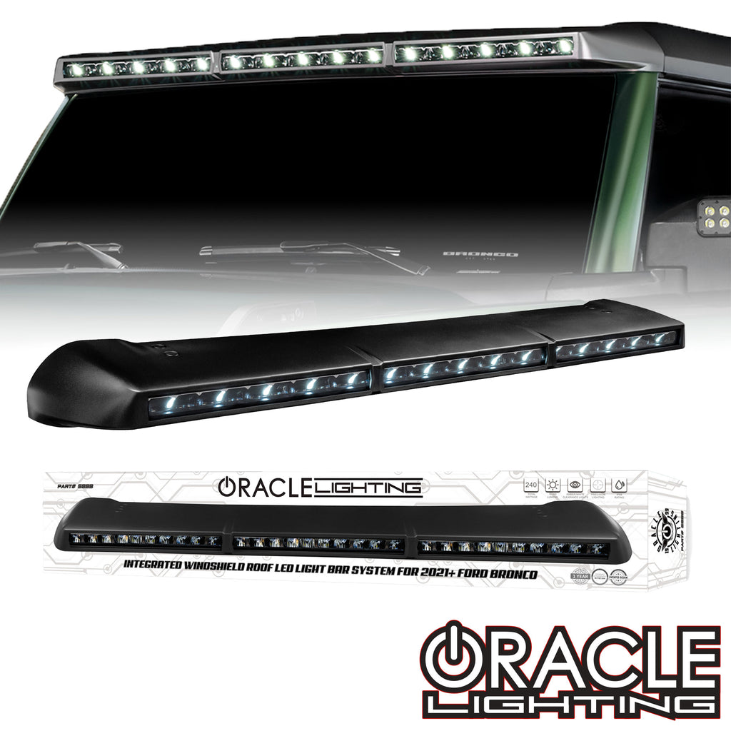 ORACLE LIGHTING INTEGRATED WINDSHIELD ROOF LED LIGHT BAR SYSTEM FOR 2021+ FORD BRONCO