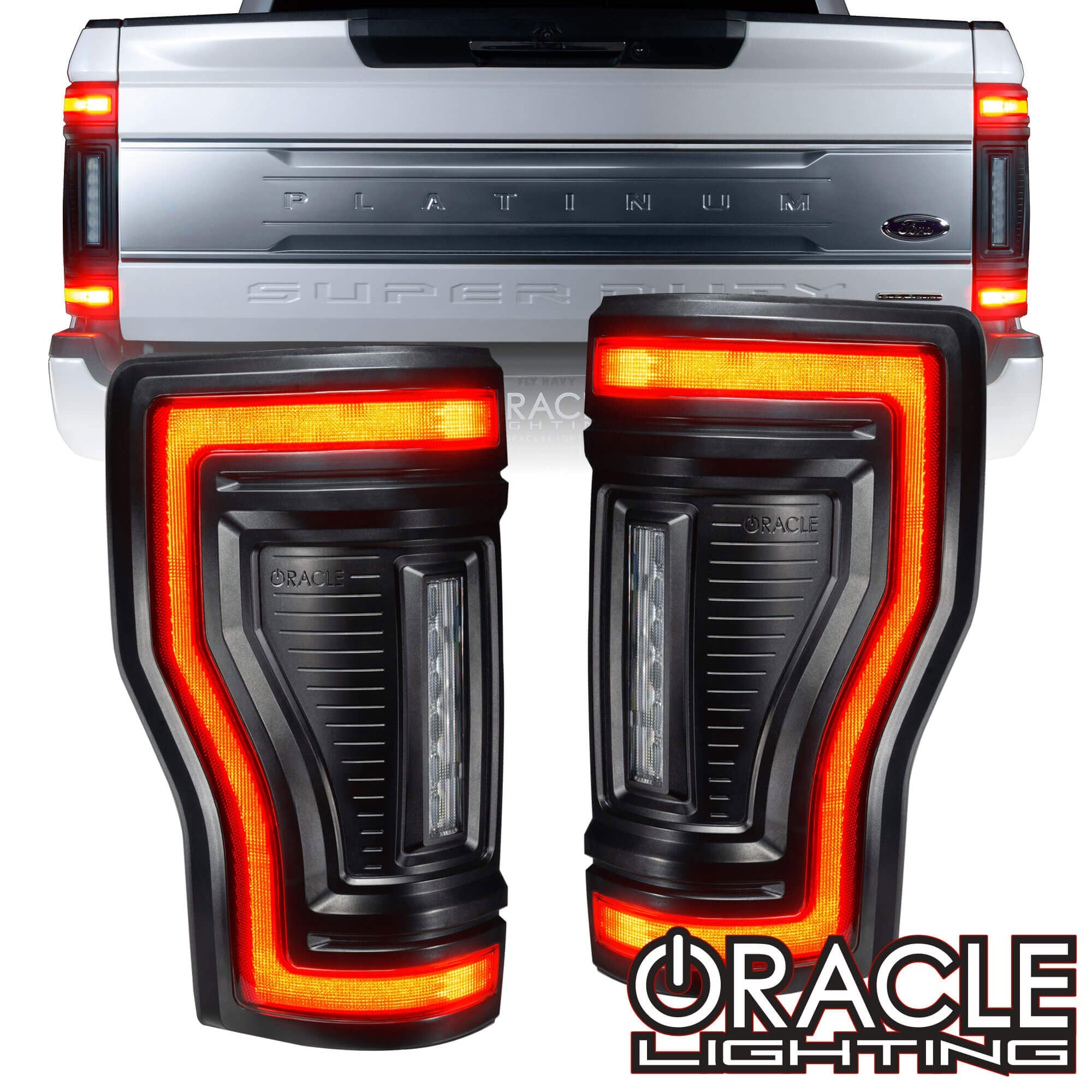 ORACLE LIGHTING FLUSH MOUNT LED TAIL LIGHTS FOR 2017-2022 FORD F-250/350 SUPERDUTY