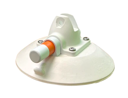 SeaSucker 6in. SeaSucker w/Flat-Top Stainless Steel D-Ring - White