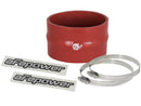 aFe Magnum FORCE CAI Univ. Silicone Coupling Kit (3.5in. ID / 2.25in. L) Straight w/Hump - Red-1