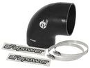 Magnum FORCE Cold Air Intake System Spare Parts Kit (4 IN ID to 3-4/5 IN ID x 90 Deg.) Elbow Reducing Coupler - Black-1