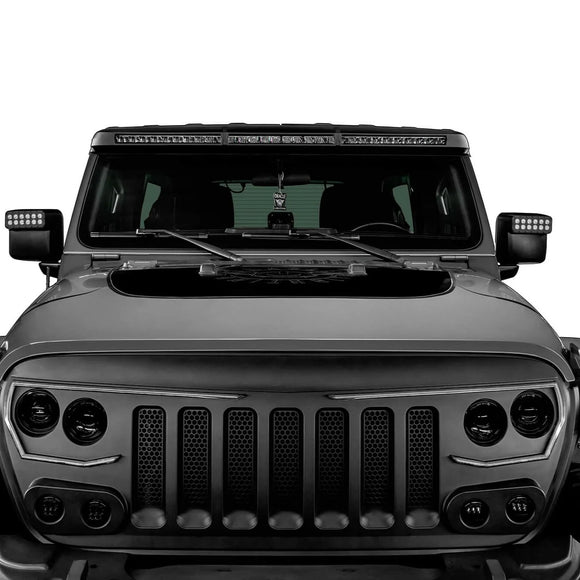 ORACLE Lighting Integrated Windshield Roof LED Light Bar System for Jeep Wrangler JL & Gladiator JT