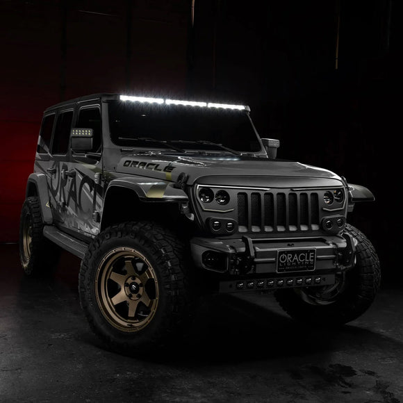 ORACLE Lighting Integrated Windshield Roof LED Light Bar System for Jeep Wrangler JL & Gladiator JT