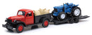 New Ray Toys 1946 Dodge Power Wagon with Farm Tractor/ Scale - 1:32-1
